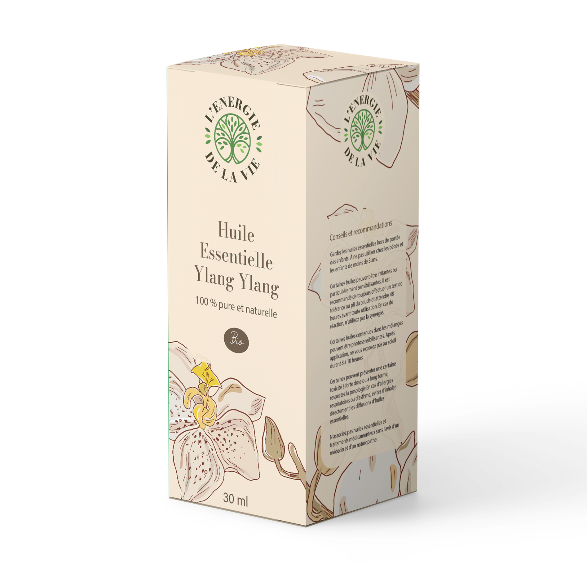 packaging ylang ylang lenergie de la vie